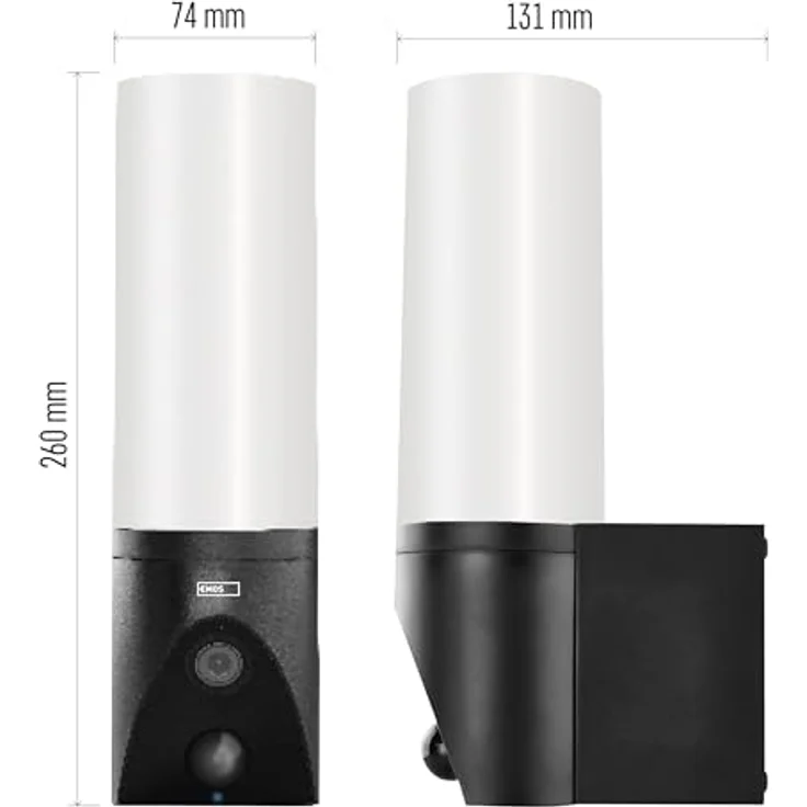 Emos GoSmart Rotierende Outdoor IP Kamera mit WiFi und Licht IP-310 TORCH, schwarz (2304 x 1296 Pixels), Netzwerkkamera, Schwarz – Bild 6