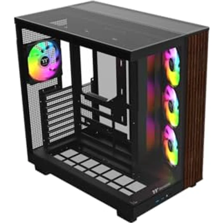 Thermaltake View 380 XL WS ARGB, Mid Tower Chassis für Mini ITX, Micro ATX und ATX Mainboards, Schwarz, mit vorinstallierten ARGB Lite Lüftern – Bild 5