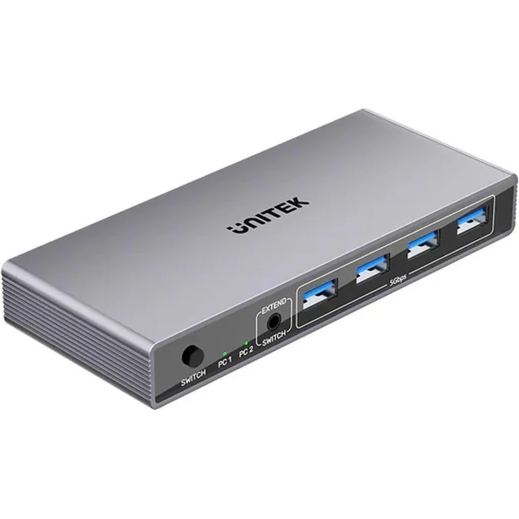 Unitek KVM-Schalter 8K@60Hz, USB 3.0 5Gbps DP, KVM Switch