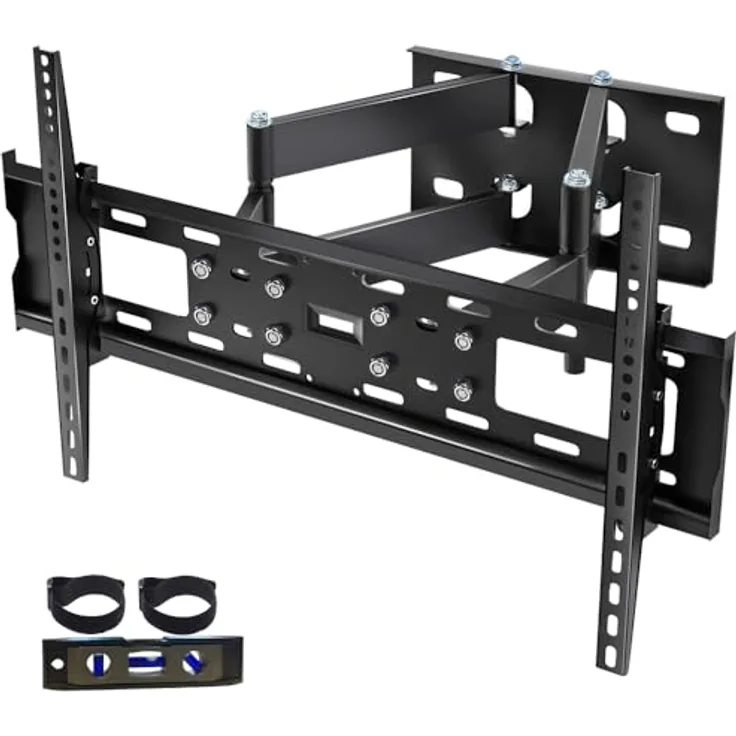 MK-Digital TV-Wandhalterung für 32-75 Zoll (81-189cm) Bildschirme bis zu 55kg Max VESA 600x400mm, LCD, LED Fernseher Wandhalterung Neigbar, Universal TV Halterung (Schwenkbar Neigbar 32-70 Zoll)