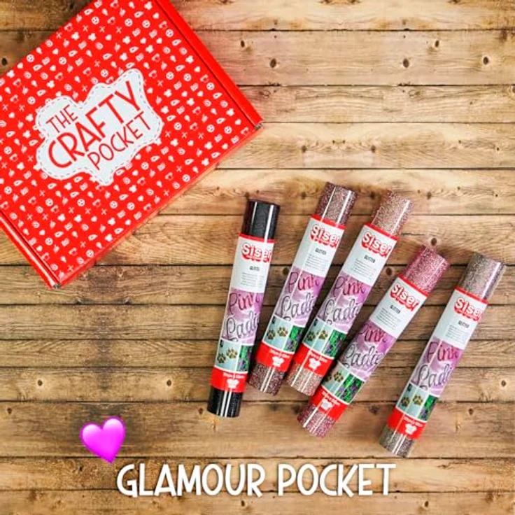 Siser Crafty Pocket Glamour, kreatives Starter-Set für Textildesign mit hochwertigen Materialien und Werkzeugen – Bild 4