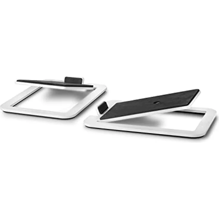 Wavemaster P1 Lautsprecher Ständer-Set, geneigt für optimales Klangerlebnis, aus pulverbeschichtetem Stahl, schwarz – Bild 1