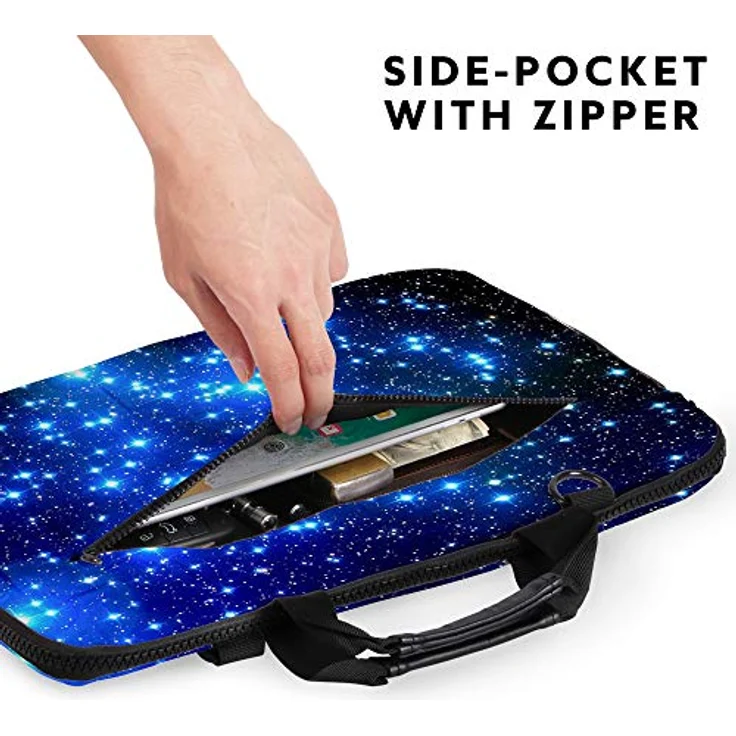 Sidorenko Laptoptasche 15/15,6 Zoll - Moderne Notebooktasche aus Canvas - Hochwertige Laptop Tasche - Schmutz- & Wasserabweisende Laptop Bag mit Zubehörfach – Bild 2