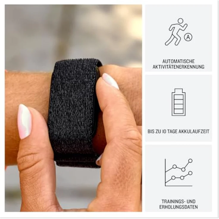GARMIN Cirqa Smart Band L/XL Schwarz, Fitnessarmband mit 24/7 Gesundheits-Tracking, Schlafanalyse und umfangreichen Aktivitätsprofilen – Bild 4