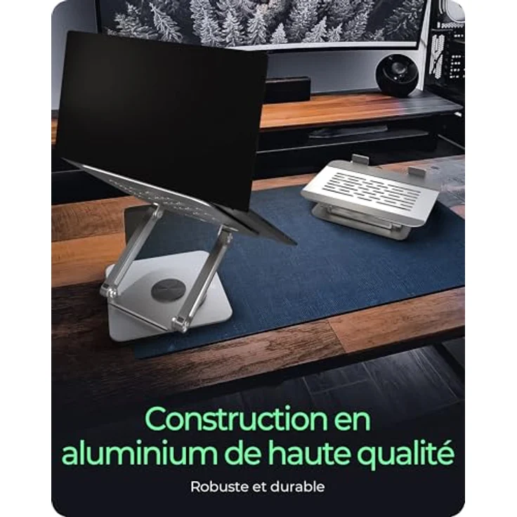 ICY BOX Notebook-Ständer, höhenverstellbar für ergonomische Bildschirmposition – Bild 3