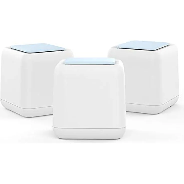 PNI Mesh-Systeme Wi-Fi GB1200 Gigabit mit vollständiger Abdeckung für 3-PC-Router und AP-Zugangspunkt, Schwarz