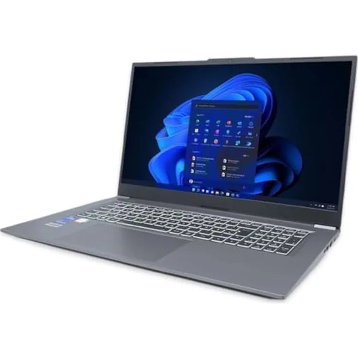 Terra Mobile 1717R Notebook 17,3 Zoll i7-1355U 16GB RAM 1TB SSD Full-HD Windows 11 Pro Laptop Business-Notebook Intel Iris Xe WiFi 6 USB-C HDMI Laptop, Schwarz