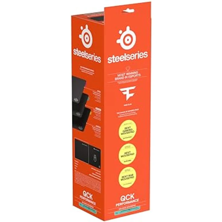 SteelSeries QcK Performance Balance XL Mauspad - Gaming-Mauspad, rutschfeste Basis, 900 x 400 mm, schwarz – Bild 11