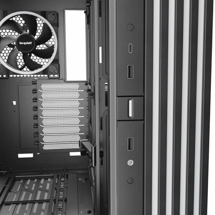be quiet! Light Base 900 DX Black PC-Gehäuse, massiver ARGB LED-Streifen, dual Chamber Design, E-ATX Mainboard kompatibel – Bild 5