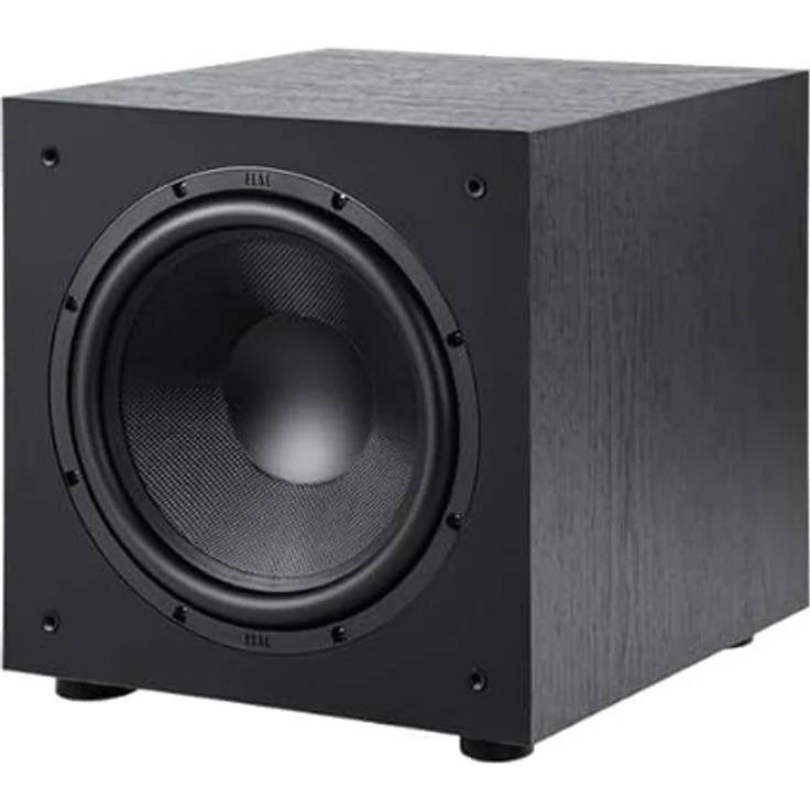 ELAC Debut 3.0 DS103 Subwoofer, 10'' Powered Subwoofer mit 100 W Verstärkerleistung und 29 Hz unterer Grenzfrequenz, edles schwarzes Design – Bild 1
