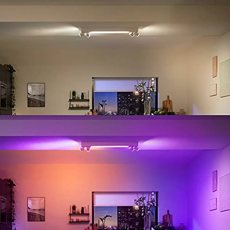 Philips Hue White & Color Ambiance BT Centris Spot 4 flg. weiß 4200lm – Bild 5