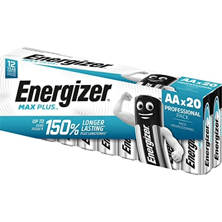 Energizer Max Plus AA PK20 Single-use Battery Alkali - Haushaltsbatterien (Single-use Battery, AA, Alkali, 1,5 V, 20 Stück(e), Cd (Cadmium), Hg (Quecksilber)) - Preisvergleich – Bild 2
