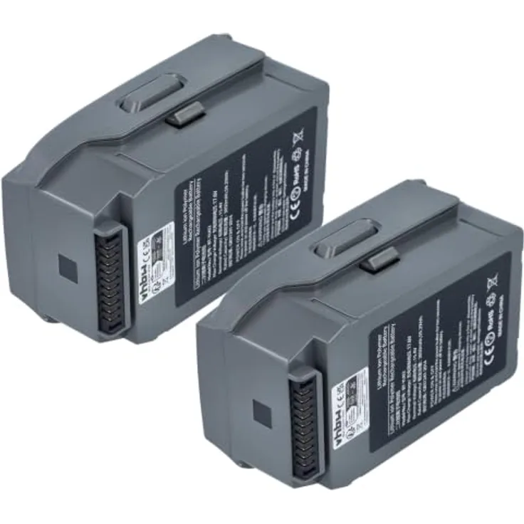 vhbw Ersatzakku für DJI CP.MA.00000038.01/76573, FB2-3850, Li-Polymer 3600 mAh (15,4 V), 2er Pack, dunkelgrau