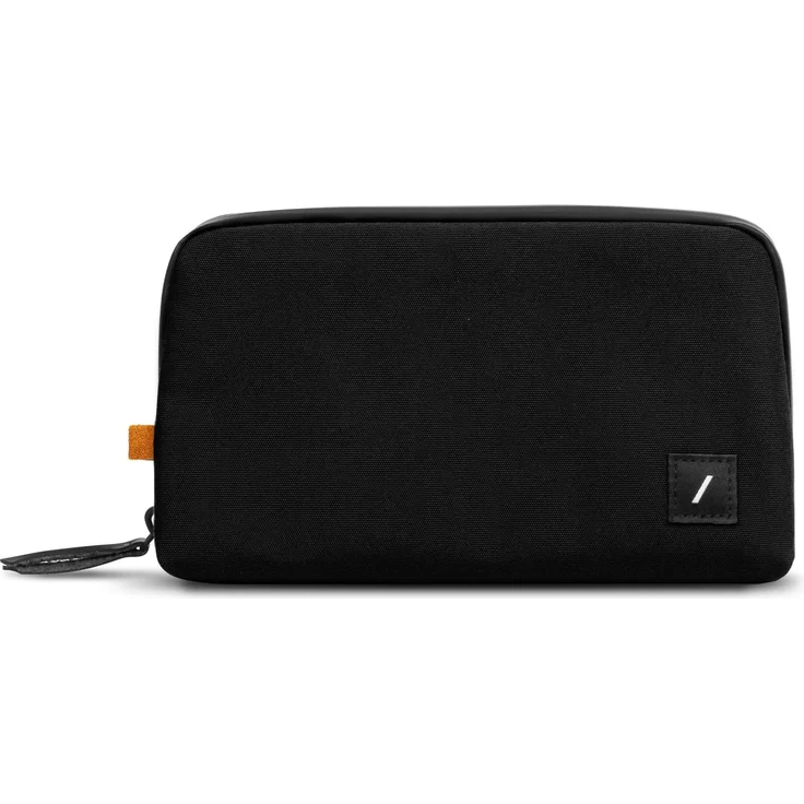 Native Union W.F.A Stow Lite Organizer, leichtgewichtige Notebooktasche mit Lederakzenten und recyceltem Material, Schwarz