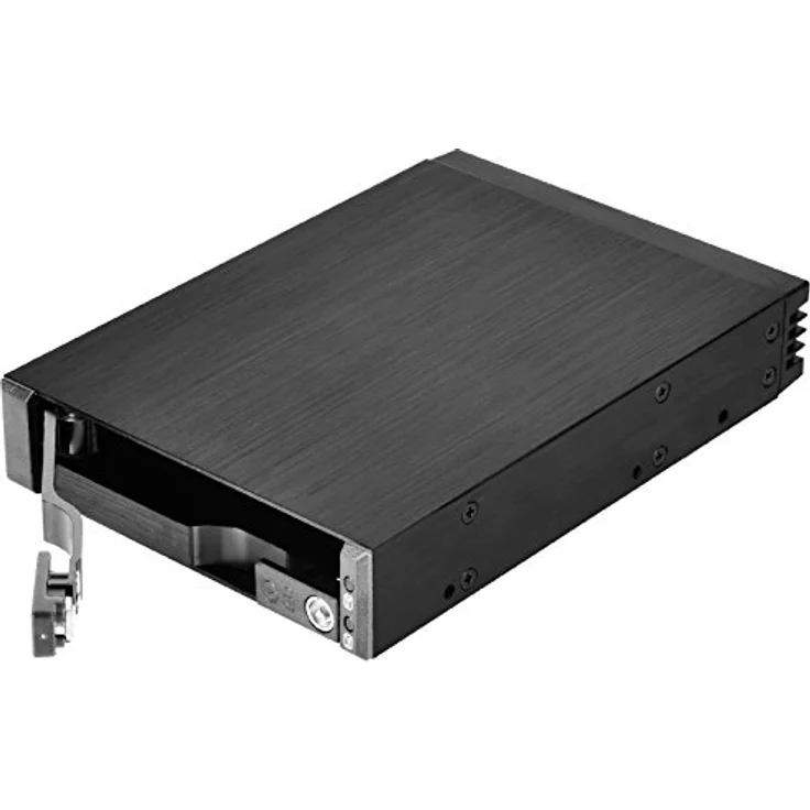 SilverStone SST-FS202B - trägerloser 3,5''Aluminium Hot Swap-Festplatten-Wechselrahmen für 2 x 2,5'' SAS-SATA-HDDs oder SSDs mit Metallschloss an jeder Einschubtür und Statusanzeige-LEDs, schwarz – Bild 8