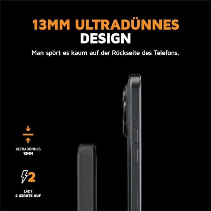 Xtorm Kabellose Powerbank 5000 mAh - Magnetisch, USB-C, MagSafe kompatibel - iPhone 15 Pro Max/Pro/15/14 Pro Max/13 Pro - Schwarz – Bild 5