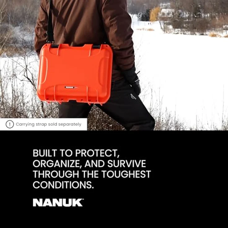 Nanuk Kunststoffkoffer 920, robuster Fotokoffer mit PowerClaw Verriegelungssystem, wasserdicht und staubdicht, Schwarz – Bild 8