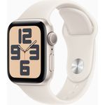 Apple Watch SE 40mm Starlight, Smartwatch mit fortschrittlichen Gesundheits- und Sicherheitsfunktionen