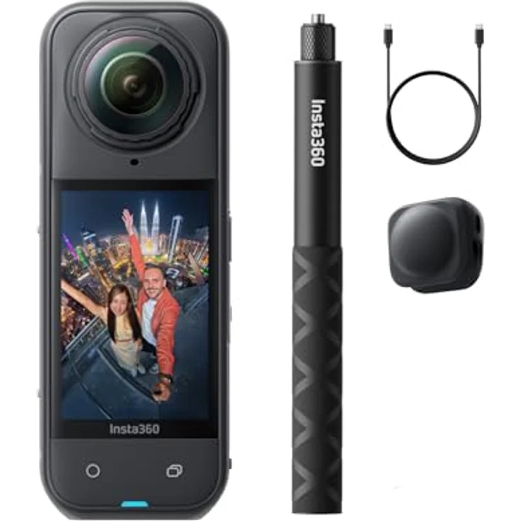 Insta360 X5 Auf Geht's-Bundle, wasserdichte 8K 360°-Action-Cam mit unsichtbarem Selfie-Stick-Effekt, 3 h Akku, FlowState-Stabilisierung und integrierten Windschutz – Bild 1