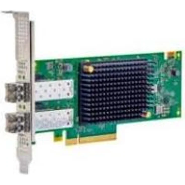 Broadcom Fibre Channel Card GEN7.64GFC PCIe 2P, Netzwerkkarte mit PCI Express 4.0 x 8, Silber/Schwarz