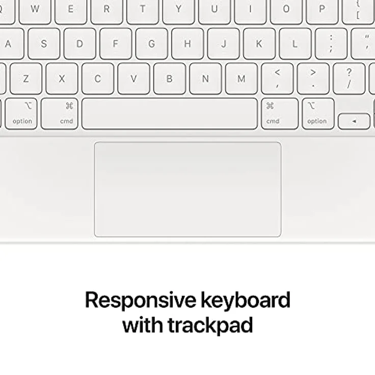 Apple Magic Keyboard für iPad Pro 11'' 2021 (3. Generation) & iPad Air 2020 (4. Generation) - Britisches Englisch Weiß – Bild 6