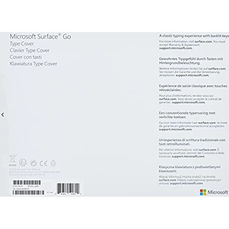 Microsoft Surface Go Type Cover Schwarz (German QWERTZ) – Bild 4