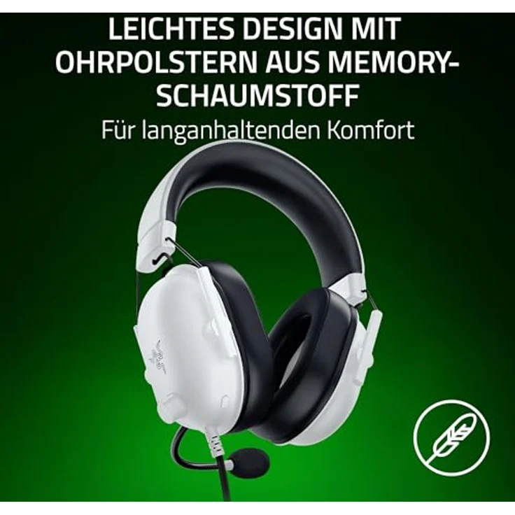 Razer BlackShark V2 X (Xbox) - Kabelgebundenes E-Sports Headset für Xbox S-X Konsole (50mm Treiber, Passive Geräuschunterdrückung, Weiß) – Bild 5