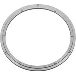 Aluminium Drehkranz silber Ø 391 mm belastbar bis 100 kg, Drehring robust, kugelgelagert, rostfrei Drehteller für Drehtisch, Ausstellungen und Maschinenbau
