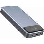 Swissten Power Bank 30000 mAh, 133W Power Delivery, 2x USB-C, USB-A, tragbar, Schwarz