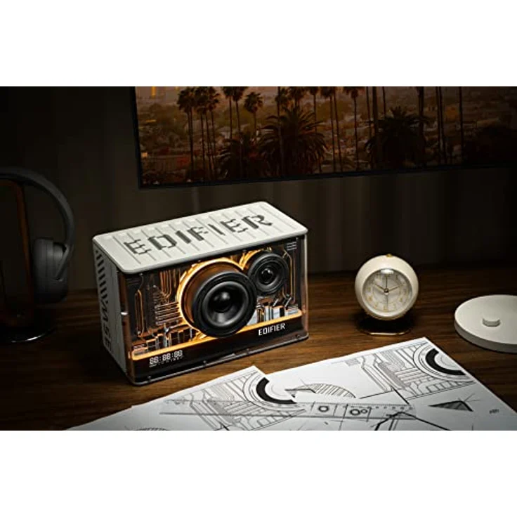 Edifier QD35-WT, Bluetooth Lautsprecher mit Hi-Res-Audio und LDAC-Unterstützung, Weiss – Bild 2