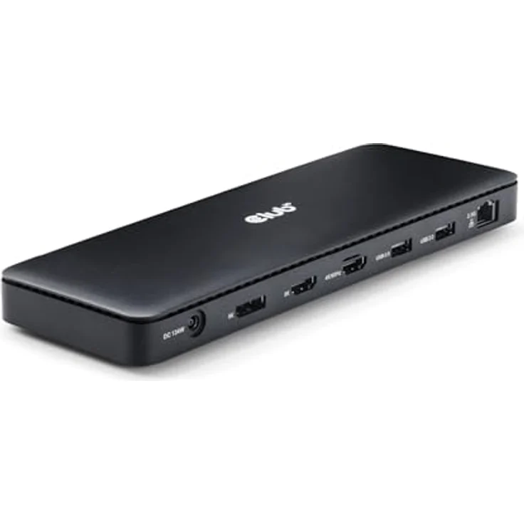 Club 3D 12-in-1 Dockingstation für USB-C / USB4 / Thunderbolt 3 & 4, 2 x HDMI, DP, 2.5GbE, 134 Watt – Bild 1