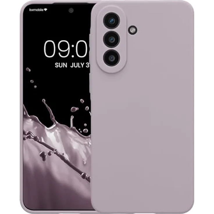 kwmobile Handyhülle für Samsung Galaxy A57 5G - weiches Silikon Case mit rutschfestem und reißfestem Design - Lavendel – Bild 5