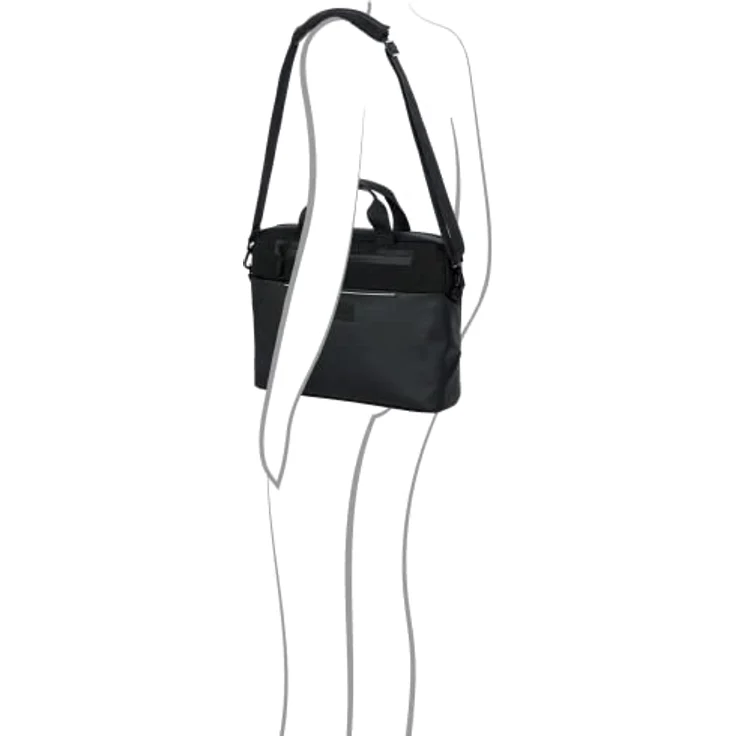 Porsche Design Urban Eco Aktentasche, 38 cm mit Laptopfach, schwarz, 100% Polyester – Bild 7