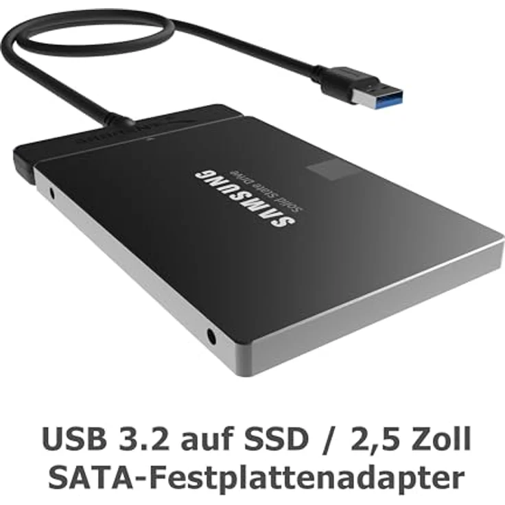 Sabrent Festplatten - Zubehör Gehäuse Adapter USB 3.0 zu SSD - 2,5-Zoll-SATA-Festplatten Adapter [Optimiert für SSD, Unterstützt UASP SATA III] (EC-SSHD) - Preisvergleich – Bild 3