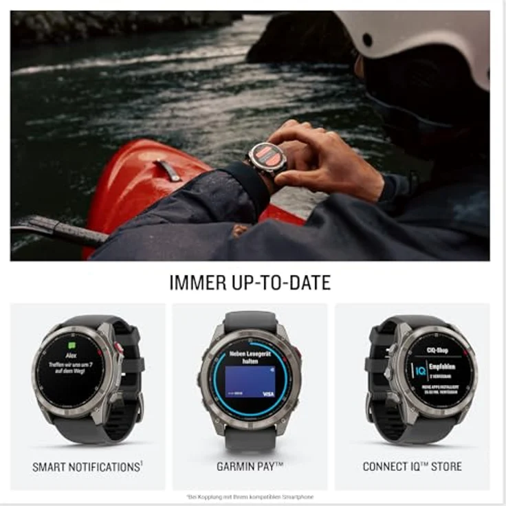 Garmin Fenix 8 Pro (51 mm, 4G), Multisport Smartwatch mit inReach-Technologie und SOS-Notruf-Funktion – Bild 5