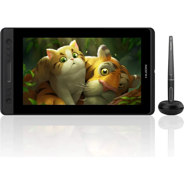 HUION Kamvas Pro 13 Grafiktablett mit 13,3 Zoll HD-Display, 8192 Druckempfindlichkeitsstufen, batterieloser Stift, 120% sRGB-Farbraum