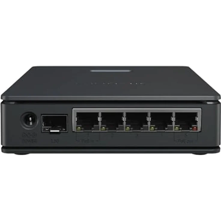 MikroTik hAP ax S (E62iUGS-2axD5axT-US) WiFi 6 Router, Dual-Band AX2400, 5x Gigabit-Ports + 2,5G SFP, Dual-Core ARM CPU, PoE In/Out, RouterOS v7 – Bild 1