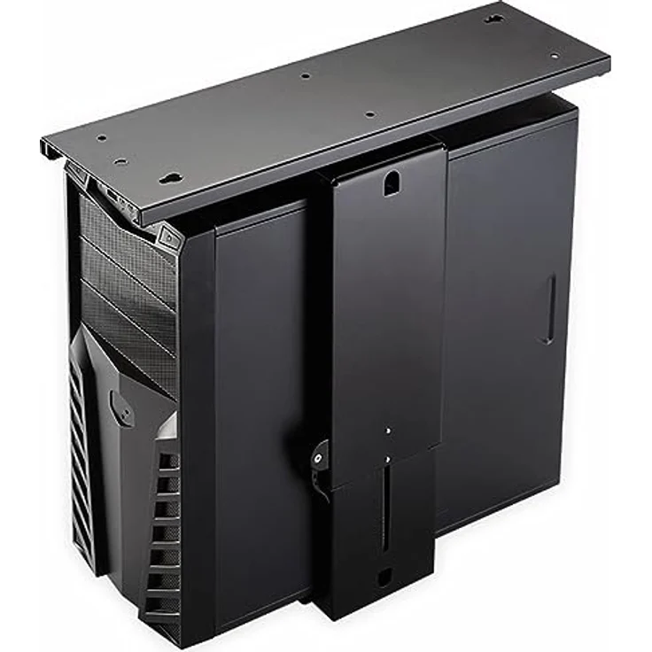 LogiLink EO0031 einstellbare Untertisch PC-Halterung drehbar 360° mit Variabler Größeneinstellung und Schnellverschluss max.10kg – Bild 2