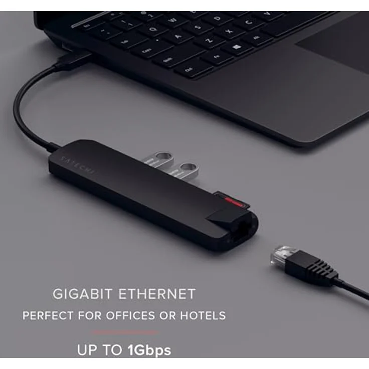 Satechi Type-C Multi-Port Hub 4K Ethernet Slim Black - Preisvergleich – Bild 5