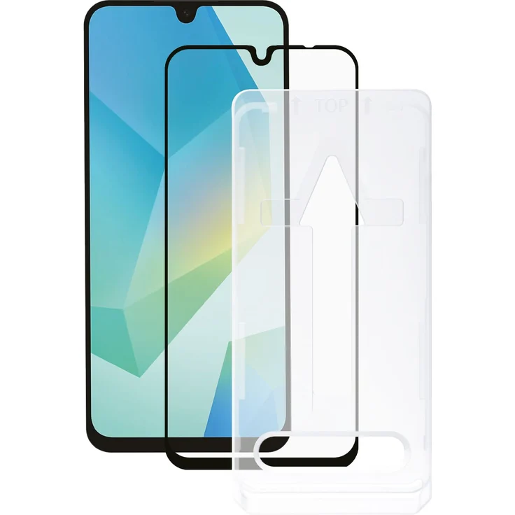 Vivanco Klare Bildschirmschutzfolie gehärtetes Glas 9H für Samsung Galaxy A16 5G, stoßfest, schmutzabweisend, kratzresistent, FullScreen mit Easy Applikator