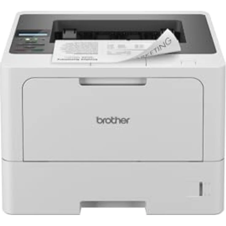 Brother HL-L5210DN Laserdrucker schwarz weiß (A4, 48 Seiten/Min., 1.200x1.200 DPI, LAN, Duplex, 250 Blatt Papierkassette) weiß/grau – Bild 2