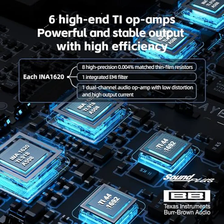 FiiO QX13, tragbarer USB-DAC Kopfhörerverstärker mit Bass Boost und 120 Lautstärkenstufen, Schwarz – Bild 5