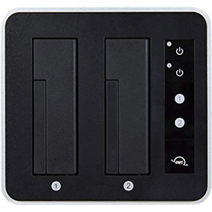 OWC Drive Dock - USB 3.2 (10Gb/s) Dual-Bay Laufwerk Docking-Station für 2,5-Zoll- und 3,5-Zoll-SATA-Laufwerke – Bild 5