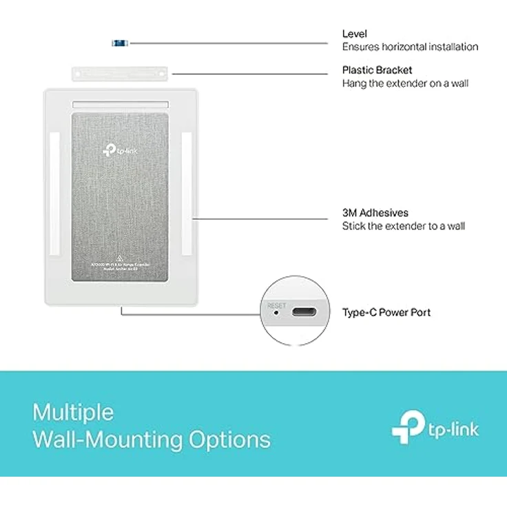 TP-Link Archer Air E5 Wi-Fi 6 AX3000 WLAN Verstärker Repeater, 8 mm ultradünnes Design, Intelligente Antennen, Flexible Installation, kein Ethernet-Anschluss – Bild 5