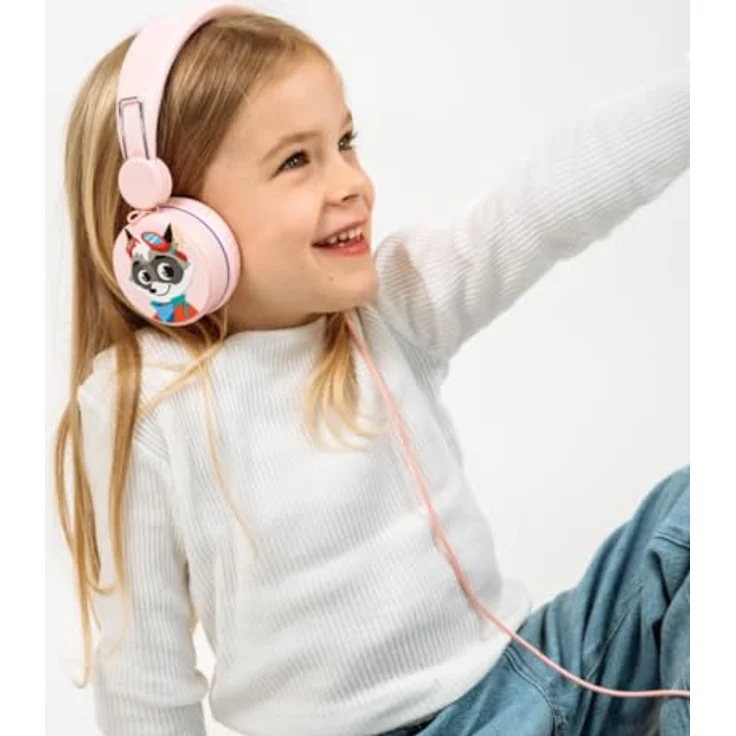Edurino LernOhren, rosa, Kopfhörer mit verstellbarem Kopfband und Kids SafeAudio bis 85 dB – Bild 3
