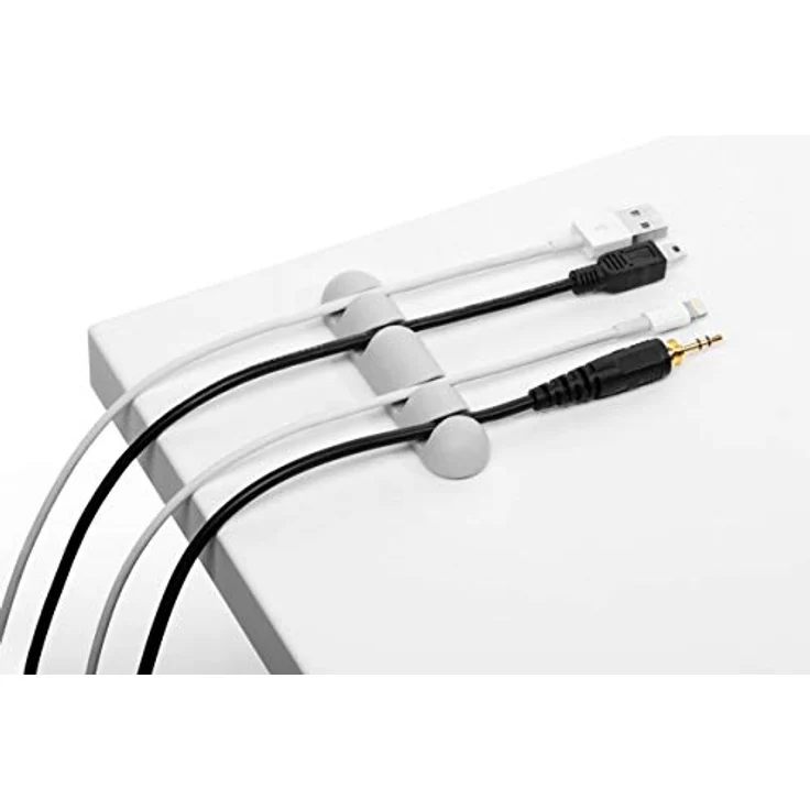 Durable Kabel Clips Set Cavoline Clip Mix (selbstklebend, für jeweils 1, 2,3 oder 4 Kabel), 7 Stück, grau, 504110 - Preisvergleich – Bild 5