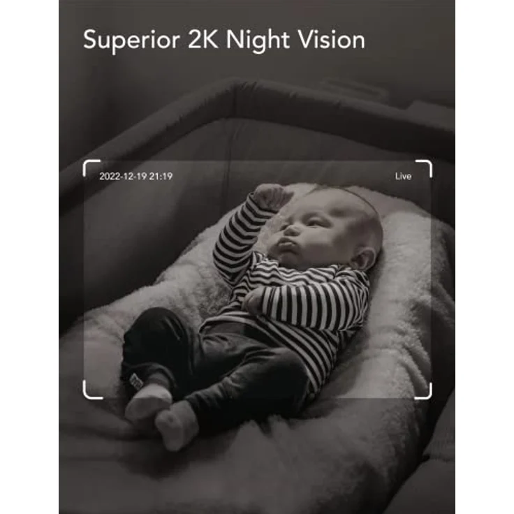 [Exklusiv bei Amazon] Nooie Babyphone mit Micro-SD-Karte, WLAN-Haustierkamera für den Innenbereich, kabellose 360-Grad-IP-Kamera, 1080P, Bewegungsverfolgung, Super-IR-Nachtsicht, mit Alexa – Bild 5