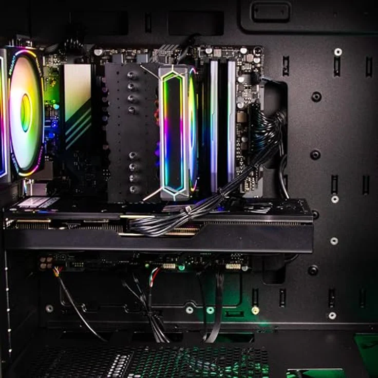 Captiva Advanced Gaming R91-526, Desktop-PC mit AMD Ryzen 7 5700X, 32GB DDR4 RAM, NVIDIA GeForce RTX 5060 8GB, 1TB SSD, Windows 11 Home, RGB-Beleuchtung – Bild 4