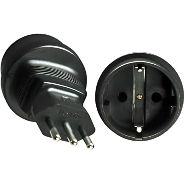 EFB-Elektronik GmbH Stromadapter Italien YL-4523,ITA 3pin Stecker/CEE 7/3 Buchse (EB515.4) – Bild 2