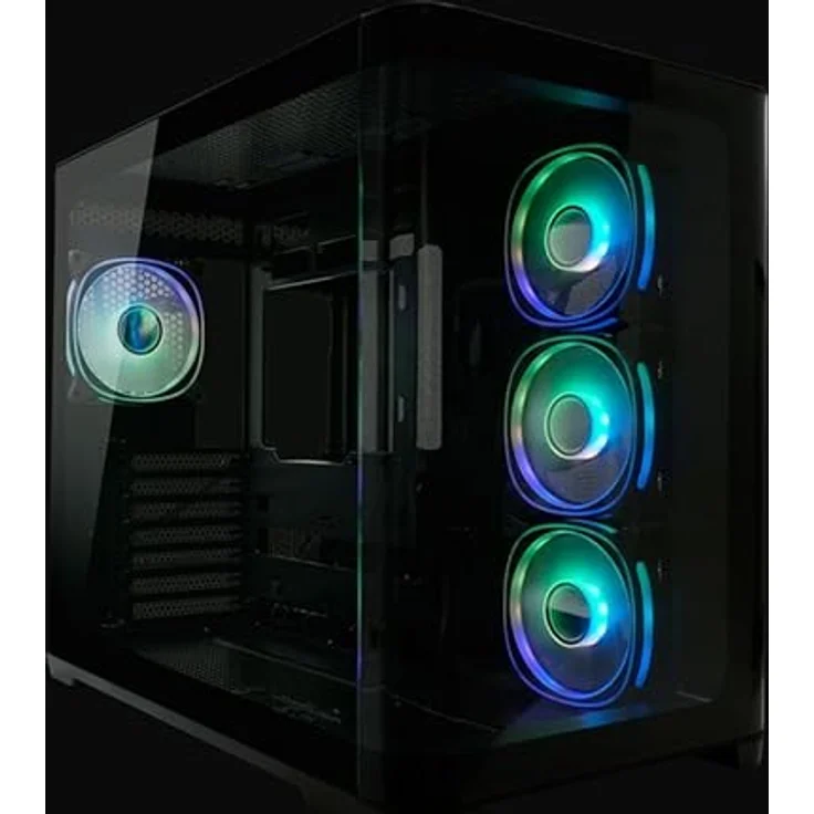 LC-Power GEH Midi ATX 8001B Pro-Storm Dark, PC-Gehäuse mit optimierter Luftzirkulation – Bild 1
